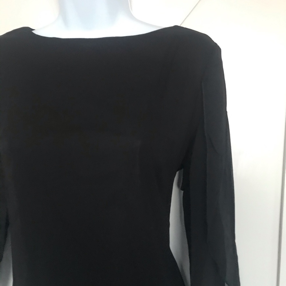 Black chiffon cocktail dress - Picture 6 of 6